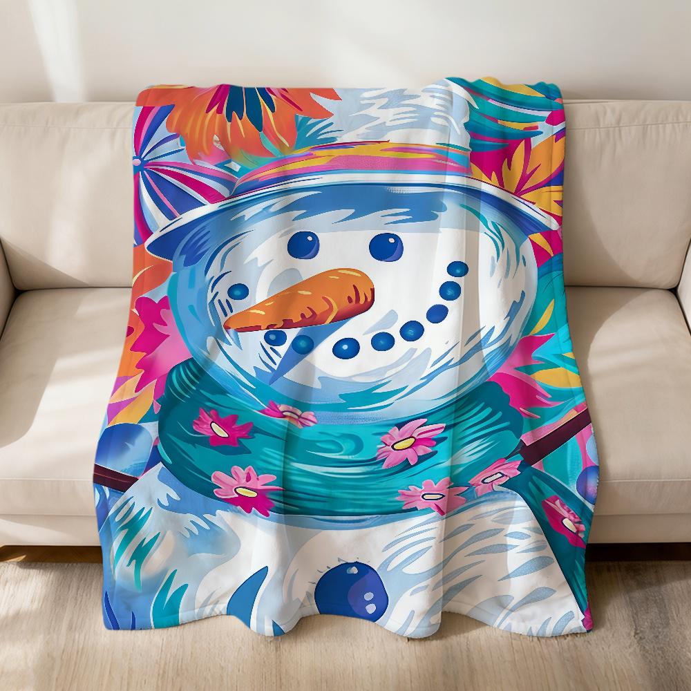 fashion art Preppy Tropical Christmas Flannel soft warm plush blanket sofa living room pet hogar bedroom gift home Car portable