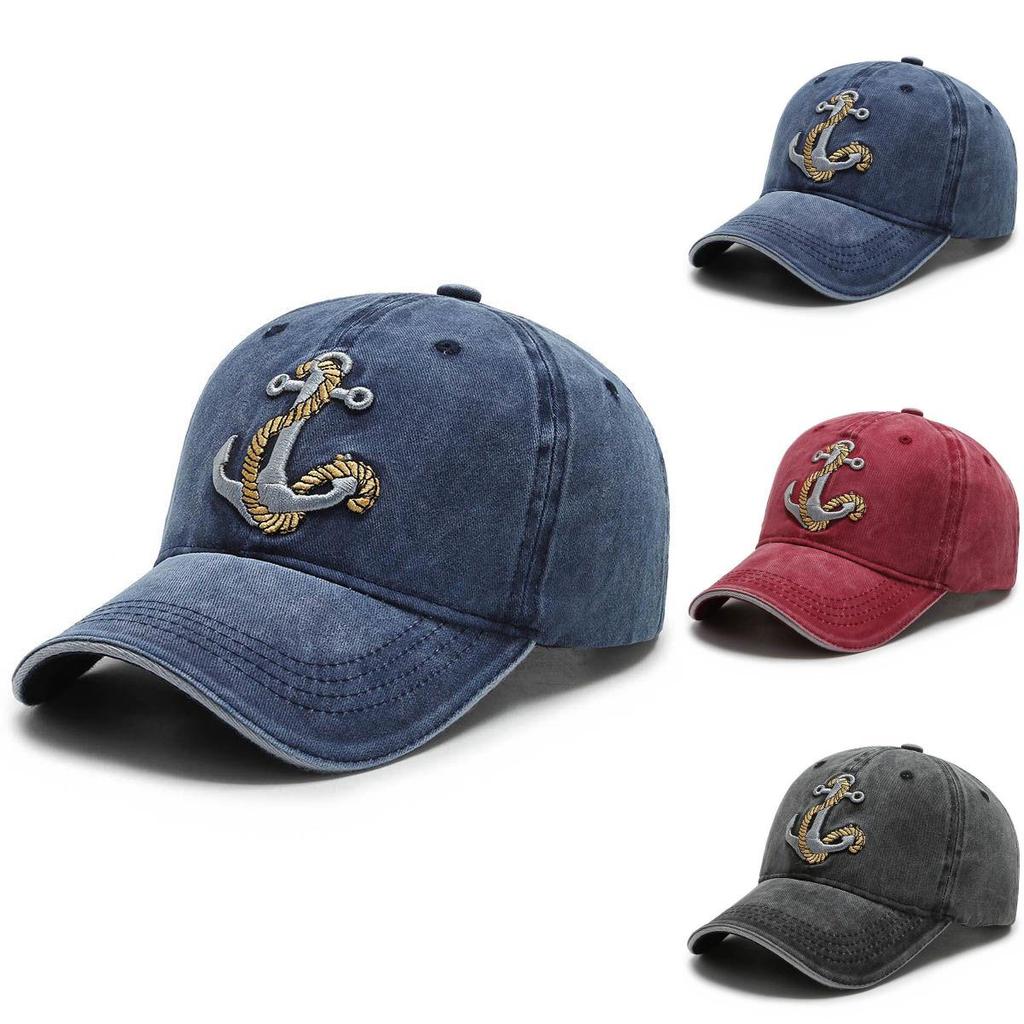 Premium Cotton Baseball Cap For Men With Stylish Embroidery And Classic Round Brim For Outdoor Enthusiasts
