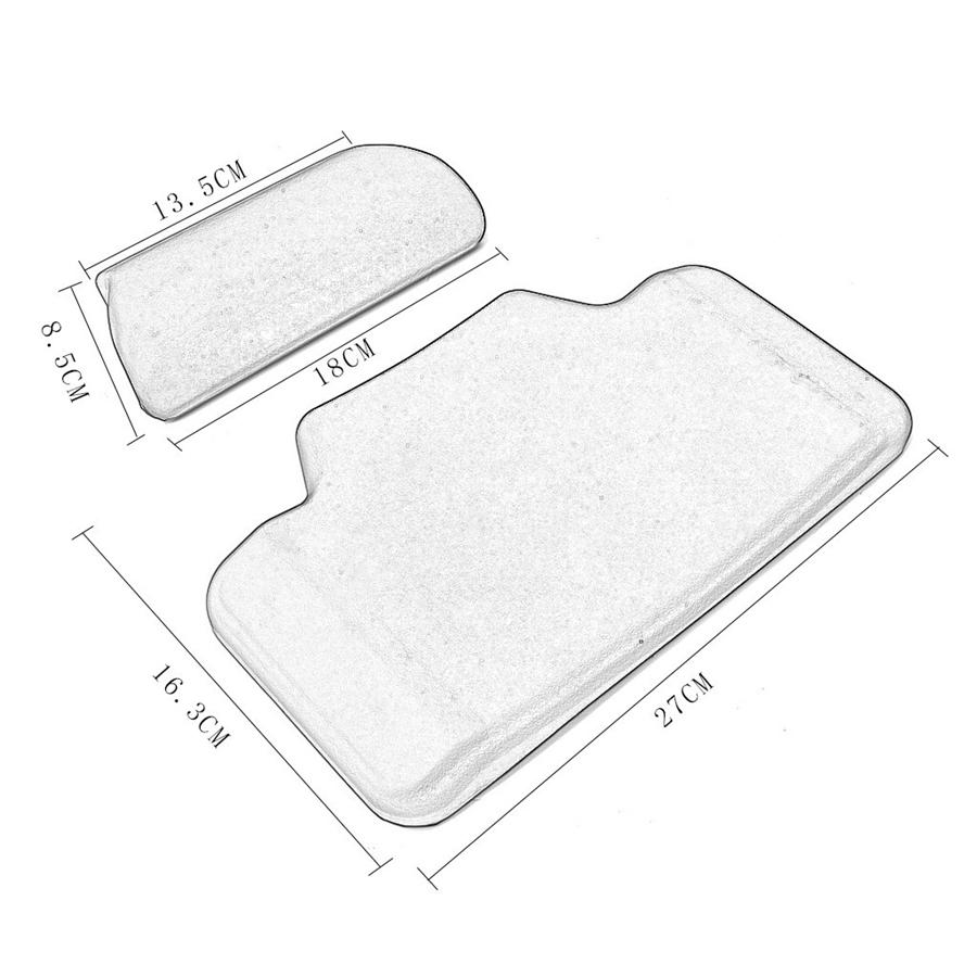 Universal soft back for motorcycle passenger, sticker on the upper trunk, pillow