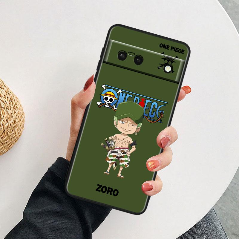 Цельный противоударный чехол Luffys для Google Pixel 8 7A 6A 5A 5 4 4A XL Pro 5G, черный чехол для телефона, мягкий чехол для телефона Fundas Capa