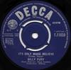 7inch Record BILLY FURY - It's Only Make Believe F11939 Decca 1964 UK Rock Used
