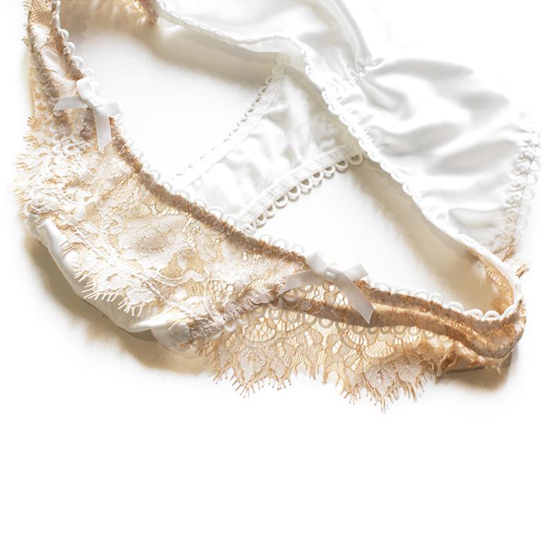 CINOON Sexy Eyelashes Lace Panties Women Underwear Low-waist Lingerie Embroidery Breathable Underpants Female G String Intimates