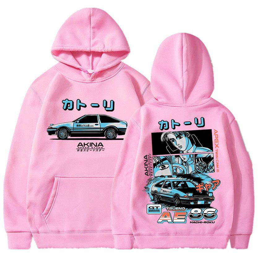 AE86 Толстовка с автопринтом. Унисекс с капюшоном с принтом из фильма. Модная индивидуальная унисекс с длинным рукавом. Осень-зима. Уличная толстовка с капюшоном унисекс.
