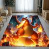 Charizard Charmander Pokemon Living Room Non-Slip Area Rug Soft Carpet for Bedroom Kids Playroom Sofa,Home Decor Doormat Gift