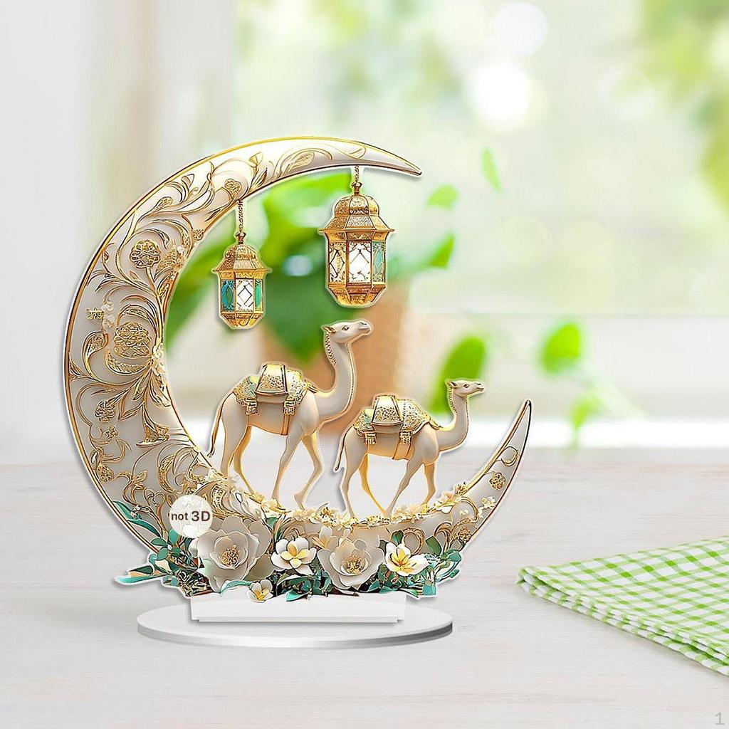 Ramadan Decor Waterproof Ideal Gift Table Sign for Festival Home Party