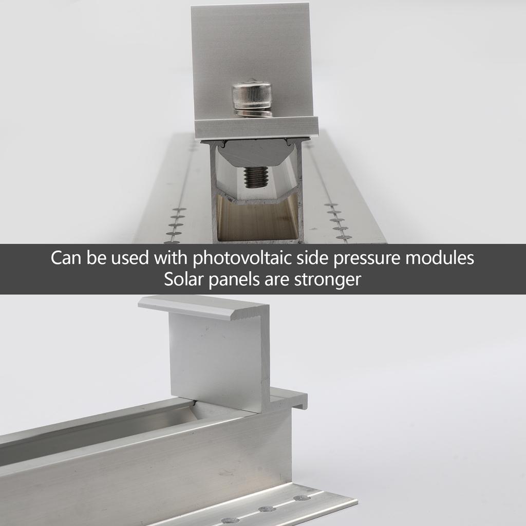 Aluminum Alloy Mini Short Rail Roof Mount Solar Panel Mounting Bracket Photovoltaic Support Solar System Accessories