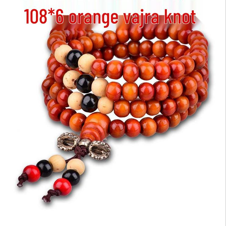 Браслет из 108 бусин сандалового дерева - Модный дизайн в три ряда для женщин