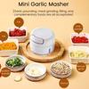 Ручной измельчитель чеснока, толкушка для чеснока, мини-кухонный комбайн для имбиря, перца, орехов, фруктов и овощей