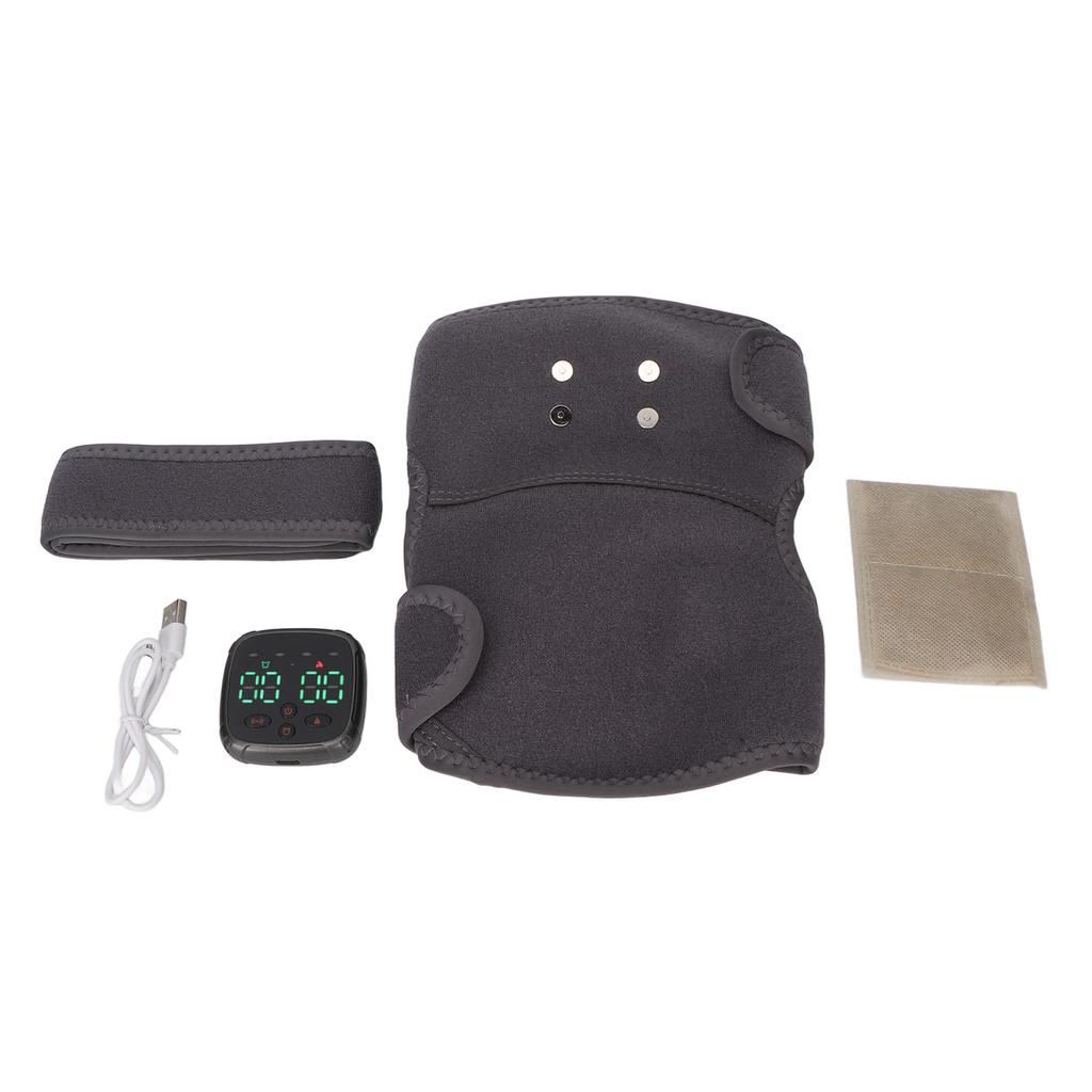 Подогреваемый бандаж для колена, регулируемый вибрационный массажер, портативный электрический беспроводной подогрев