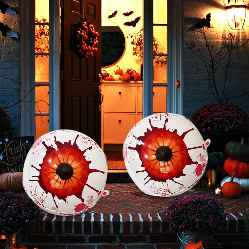 2/4 шт. Форма глазного яблока Темный стиль Хэллоуинские украшения Реквизит для создания хоррор-сцены Фестивальные украшения 22 дюйма