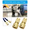2 шт. ремонтные комплекты для садового расширяемого шланга, алюминиевый адаптер для крана, соединитель для шланга для воды, расширяемый ремонт садового шланга