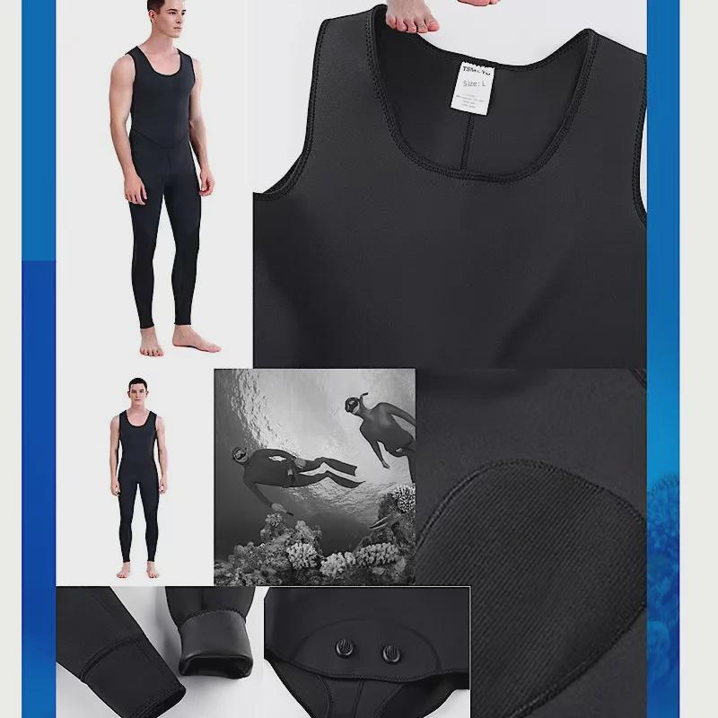 Мужской камуфляжный неопреновый водолазный костюм - 3 мм для охоты на рыбу, серфинга в холодной и теплой воде