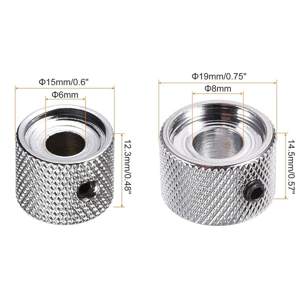 3Pcs Portable Dual Concentric Stacked Control Knobs Tone Volume Blend Knobs Cover  Guitar Parts