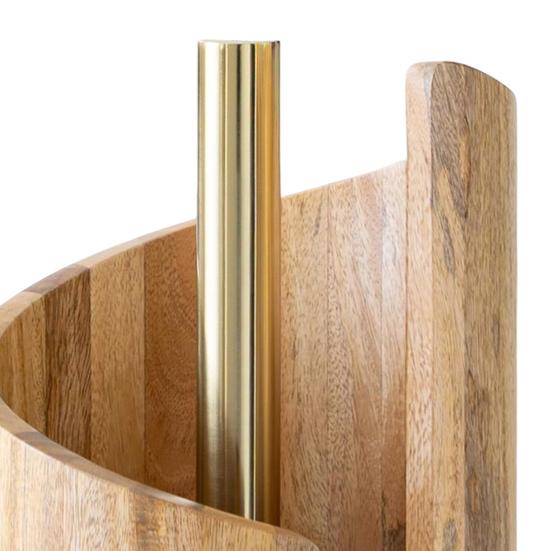 Деревянный держатель для бумажных полотенец, управление одной рукой, легкий доступ, подставка для бумажных полотенец, аксессуар для декора кухни в стиле фермерского дома