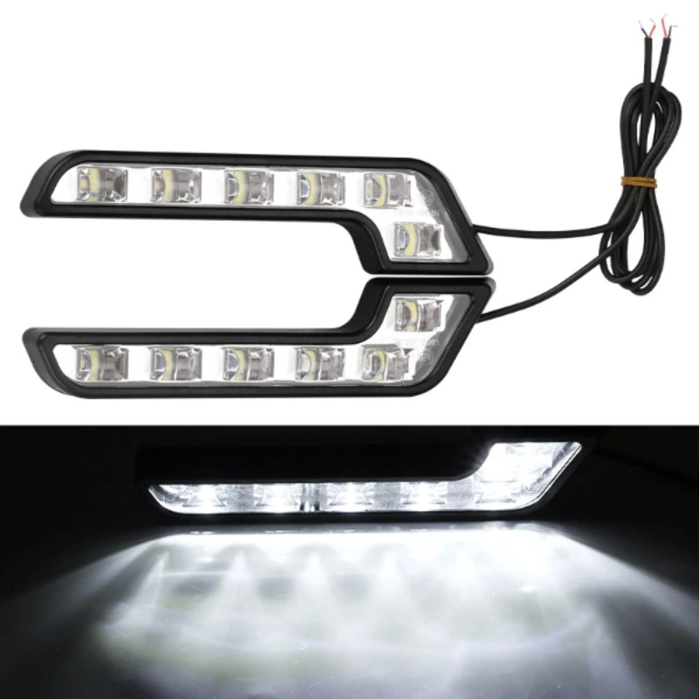 Waterproof L Shaped Driving Lamp 12V Fog Light Replacement Daytime Running Lights Daytime Running