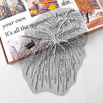 Новая нашивка в форме фейерверка для DIY, форма фейерверка, ручная работа, швейные наклейки, пайетки, пришивные нашивки, бисер, ткани, аппликация, рубашка