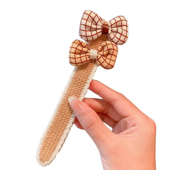 Повязка на голову для девочек с цветочным бантом, декор, безопасная лента-застежка, детская повязка для волос, головные уборы, аксессуары для волос, подарок на день рождения