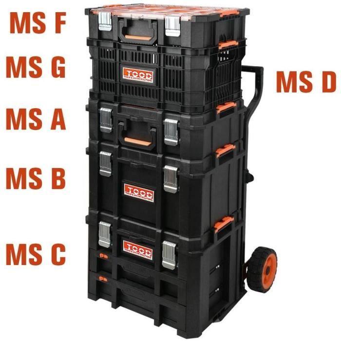Mallette à outils - TOOD - Étanche - Séparateurs range-outils - 53x37x31 cm