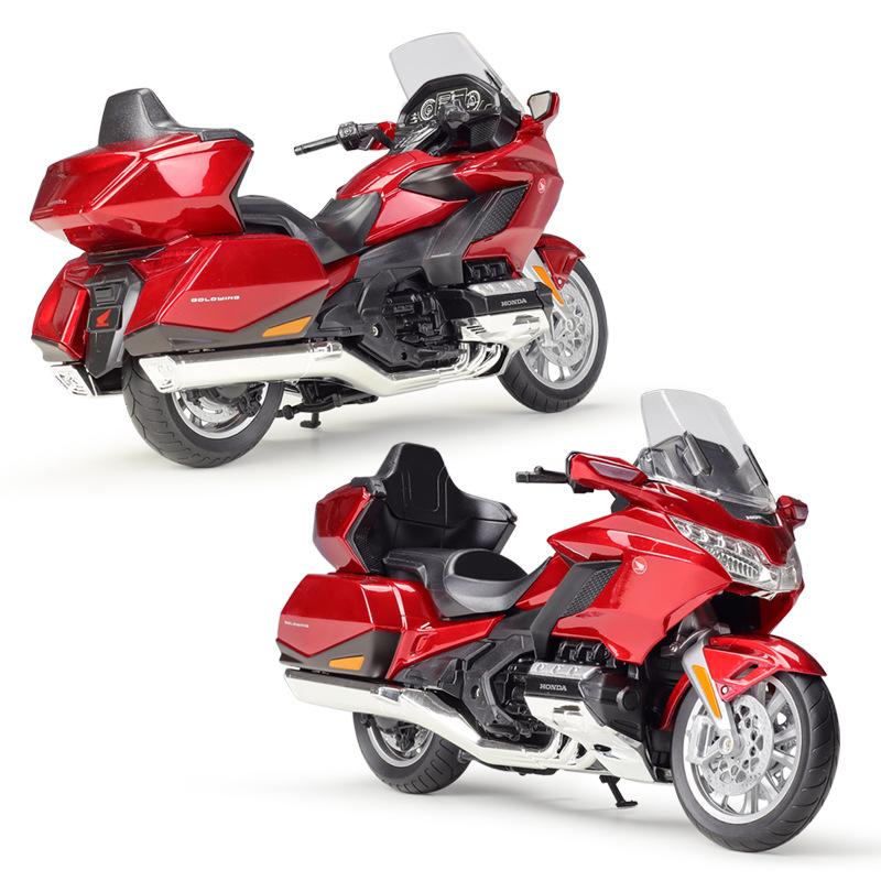 Масштаб 1/12 Welly 2020 Honda Gold Wing, литая под давлением модель мотоцикла, сверхмощный дорожный мотоцикл, коллекция игрушечных автомобилей из сплава, подарок для детей