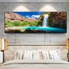 Havasu Falls Sunset Canvas Painting Green Trees Grand Canyon Waterfall Posters And Prints Wall Art Pictures Home Decor No Frame