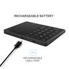 Цифровая клавиатура USB 2.4G беспроводная с сенсорной панелью Мини цифровая клавиатура Bluetooth-совместимая для бухгалтеров, кассиров, ноутбуков, планшетов
