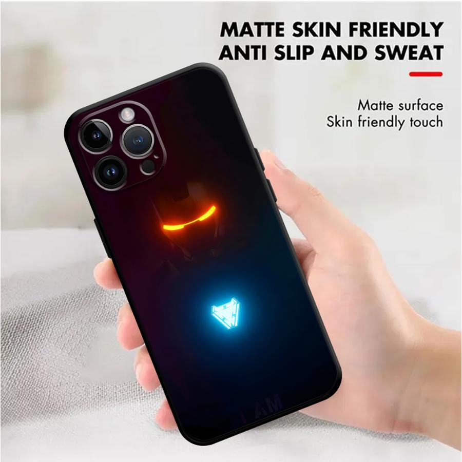 Чехол для телефона Apple iPhone 11 16 XR XS MAX 15 Pro 7 8 Air 13 14 17 Pro Max 12 Funda Чехол для телефона Marvel Железный Человек Арт