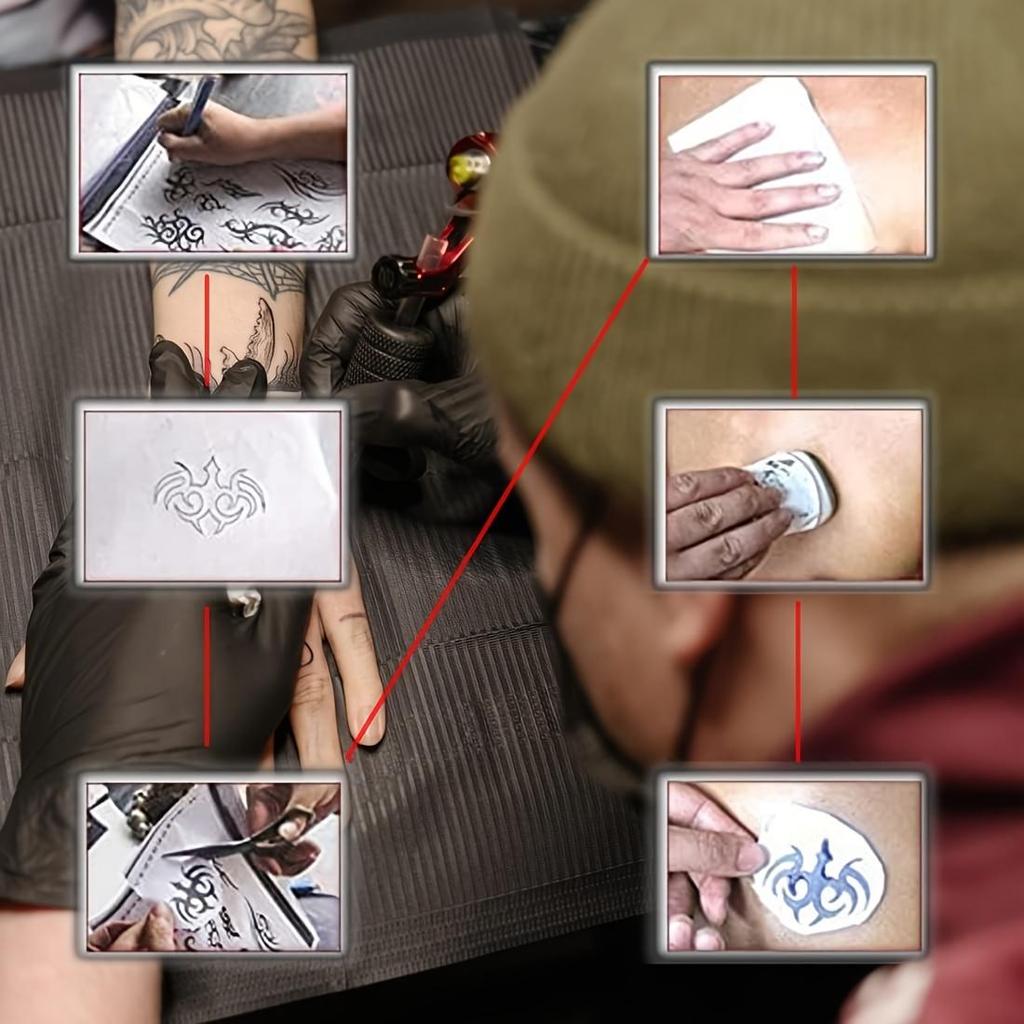 Папка для переноса татуировок, размер А4, трафаретная бумага для татуировок, копировальная бумага, термобумага для машины для переноса татуировок, аксессуары