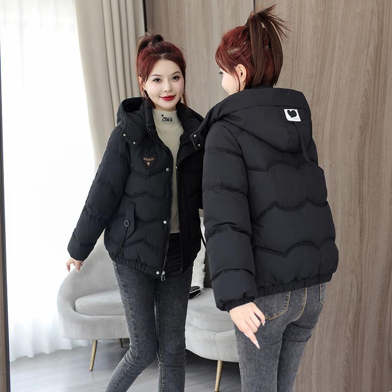 Down Cotton Jacket Women's Short Style Winter New Korean Version Loose Hooded Cotton Jacket Warm Jacket