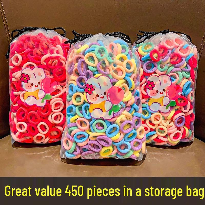 Детская цветная высокоэластичная резинка для волос - Бесшовная резинка, не повреждающая волосы, для младенцев и девочек