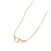 Fashion Valentine's Day gift love necklace simple cold wind double love thin chain collarbone chain female