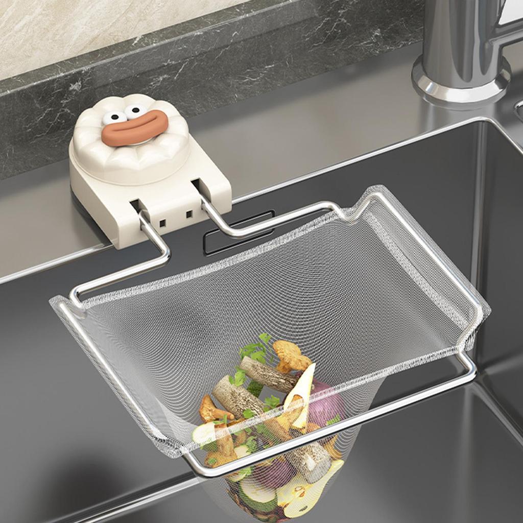 Сито для раковины Складной уловитель еды Сито для раковины с 50 фильтрующими сетчатыми мешками Для домашней кухни Ванной комнаты Дома Овощи