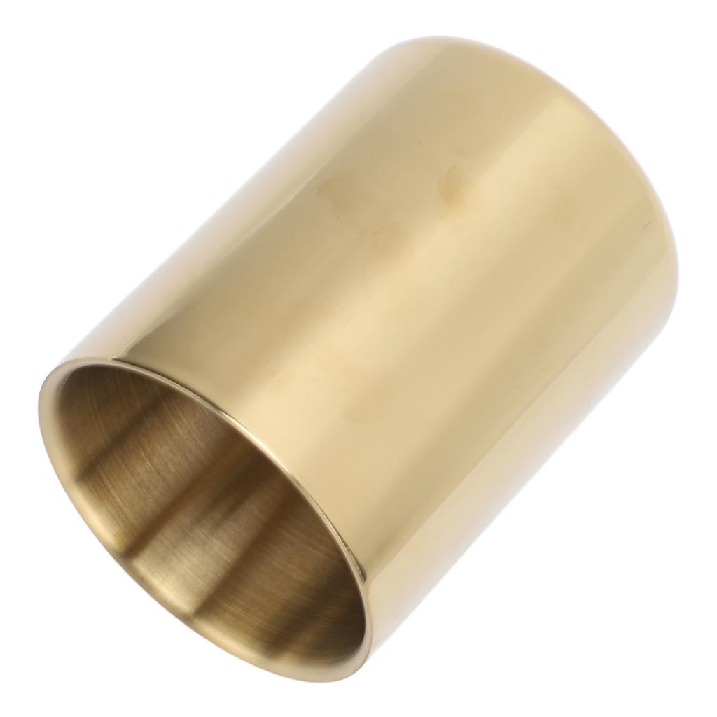 Gold Round Stainless Steel Pen Holder Nordic Style Rugged Stainless Steel Flower Vase Gold Pen Pot