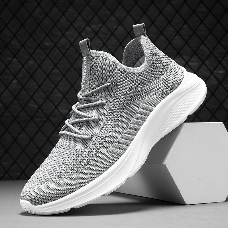 2025 Men's Sports Shoes Summer Breathable Fly-woven Running Shoes Large Size Men's and Women's Couples Casual Shoes Mesh Shoes Men's