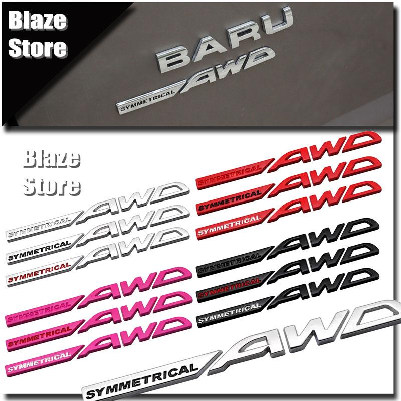 3D Металлическая Симметричная Эмблема AWD На Крышку Багажника Автомобиля Автомобильная Наклейка Для BRZ XV Outback Forester Asahi Panther WRX Impreza