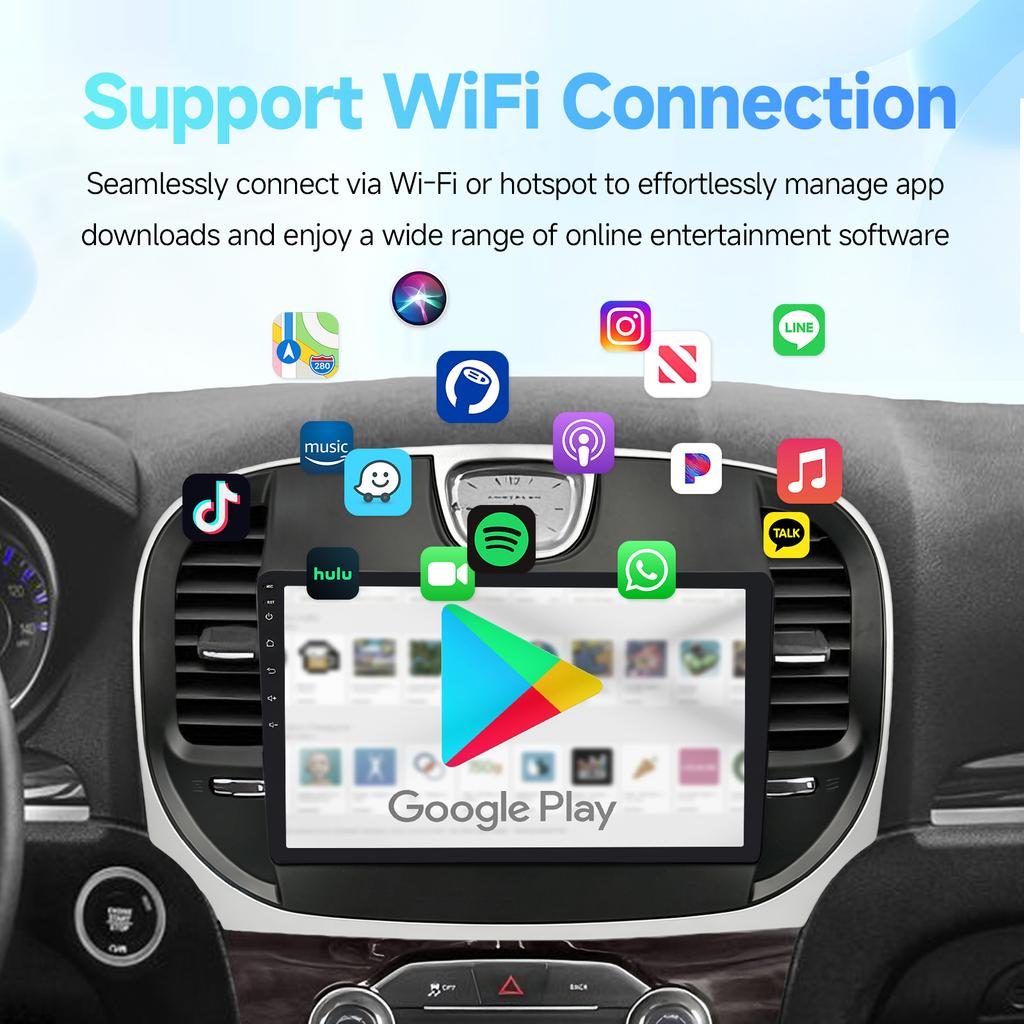 Android 11 For Chrysler 300 2011-2019 Car Radio Multimedia Player Touch Screen 5G Wifi Carplay Autoradio GPS BT