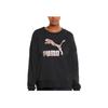 Puma Толстовка с круглым вырезом и большим логотипом, женская, черная 535276-01