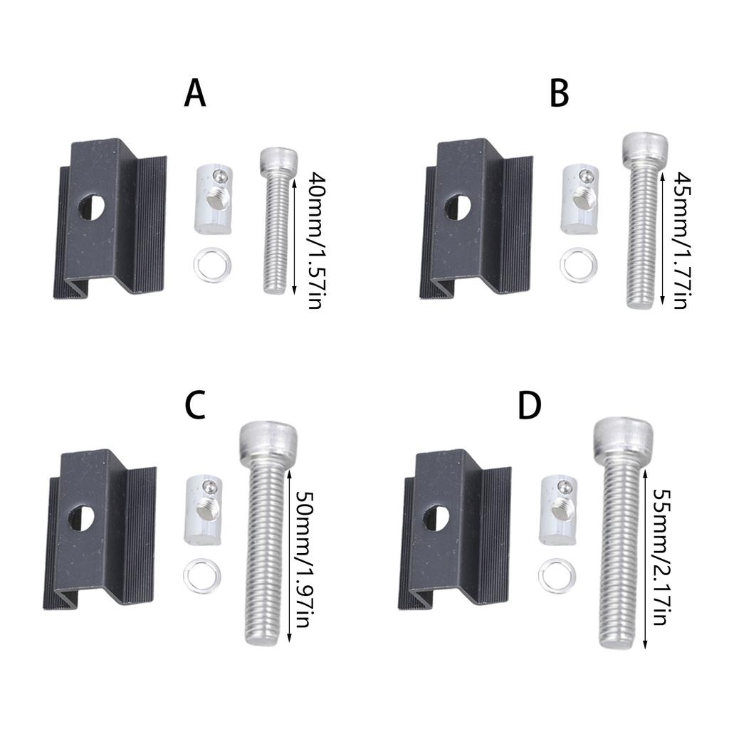 Pack of 20 Solars Panel Mounting Clamps Set Brackets With Screws Accessory for Balconies Power Stations Roof Camping
