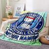 Custom Name Birmingham City Flannel Blanket, High quality Comfortable for All Seasons, Home Decor, Warmth and Comfort