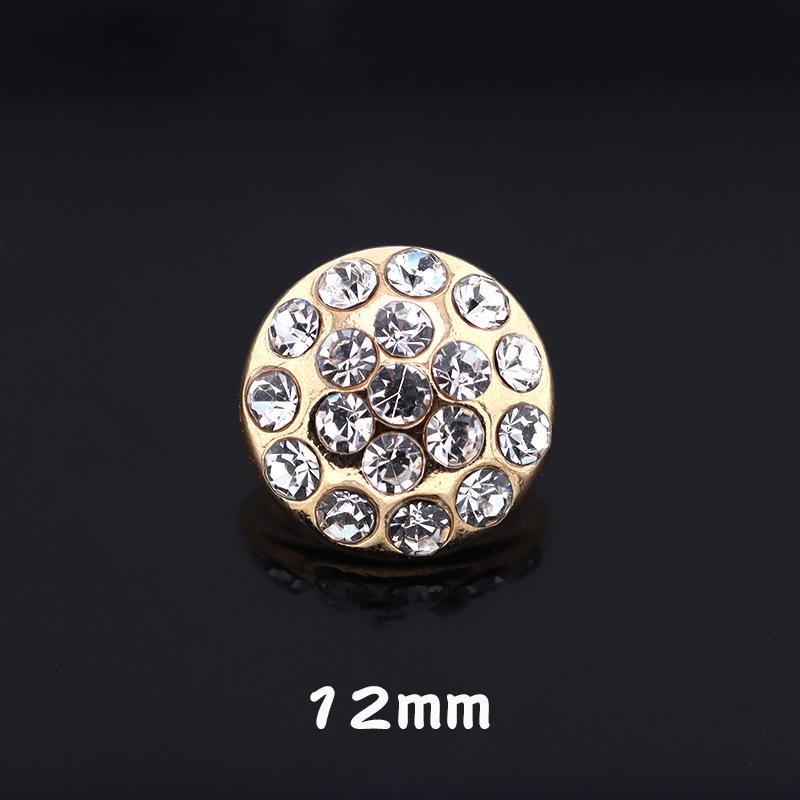 5 шт. Кристальная бриллиантовая пуговица Женское пальто Куртка Маленькая ароматная жемчужная пуговица Металлическая бриллиантовая пуговица для кардигана Меховая пуговица