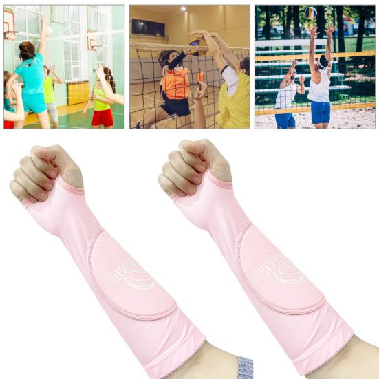 1 пара практичных износостойких противоскользящих многоразовых волейбольных спортивных нарукавников для тенниса, защитные рукава