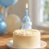 Plastic Cake Ring Candle Holder Silk Finish Birthday Cake Ring Topper  Anniversary