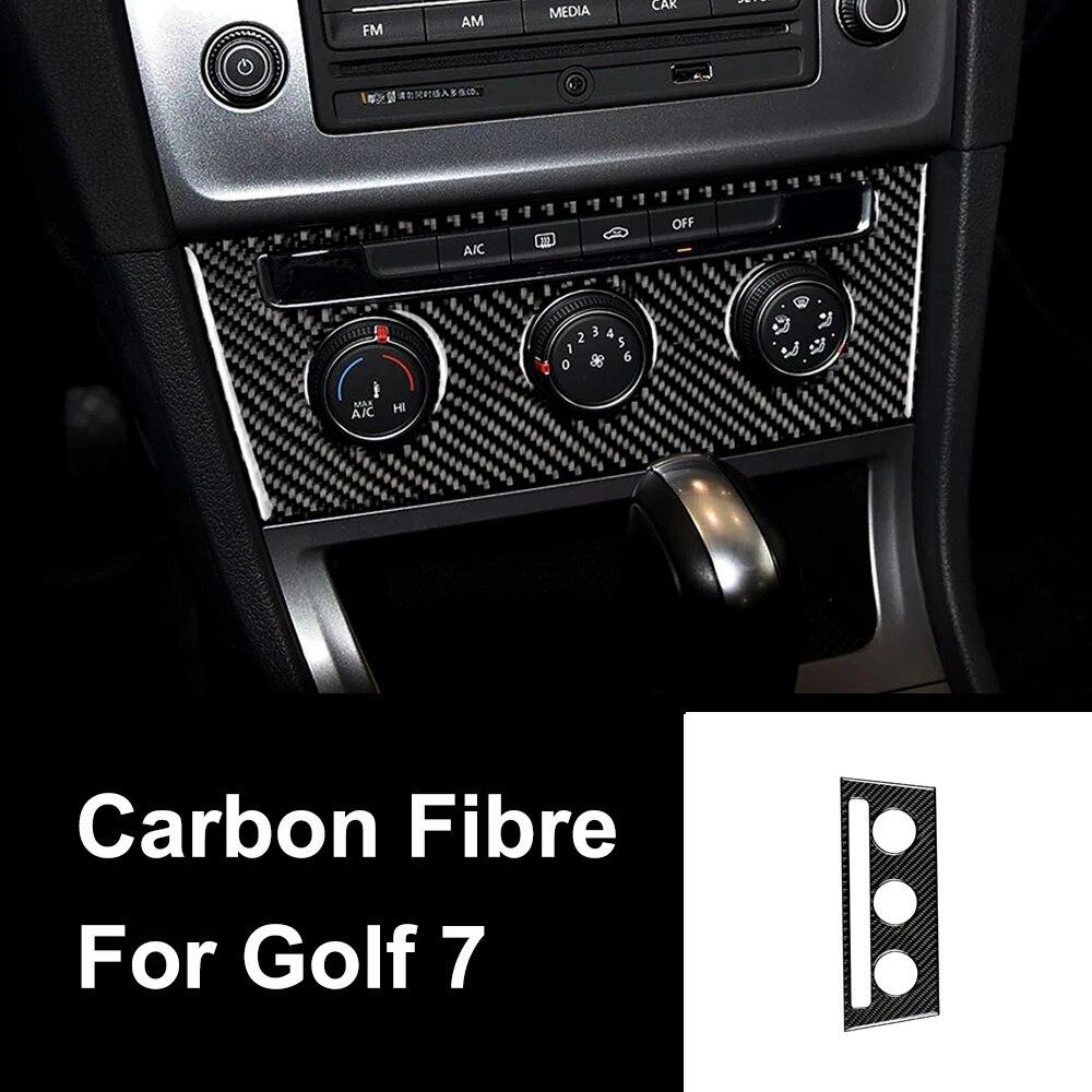 Декор из углеродного волокна, аксессуары, панель переключения передач автомобиля, декор рамки фар для VW Golf 7 GTI R GTE GTD MK7 2013-