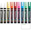 Стираемый школьный маркер Mitsubishi Pencil Posca, пигментный на водной основе, средний наконечник, 8 цветов...