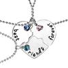 Bff Best Friend Froever Best Friend Heart Patchwork Necklace