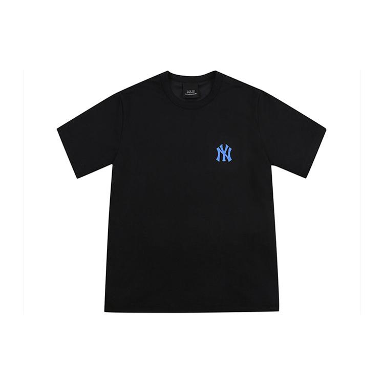 New MLB Base Logo T Shirts Unisex Black 31TSIA131-50L
