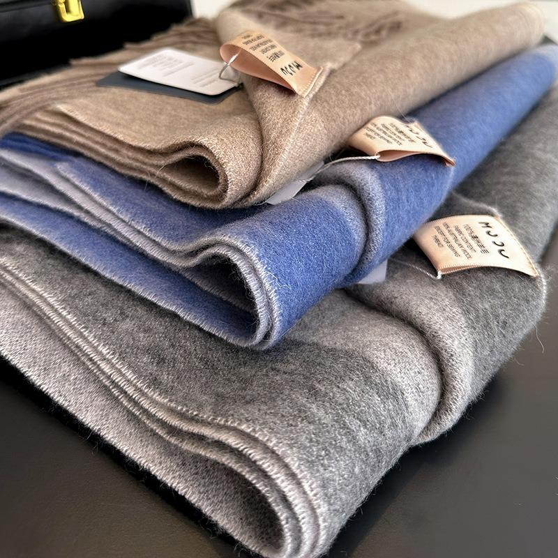 Classic 100 Frame Color Matching Wool Scarf Unisex Couple Style Autumn and Winter Warm Scarf