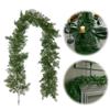 Гирлянда 180 см Рождественские украшения для дома Обеденный стол Каминная полка Крыльцо Зимний Рождественский декор Настенное украшение Лестничное украшение