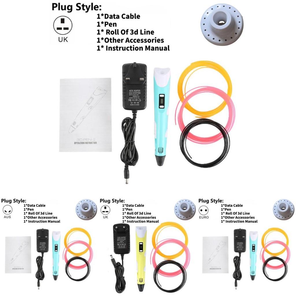 3D ручка с 12 цветами PLA-пластика в подарок детям и студентам