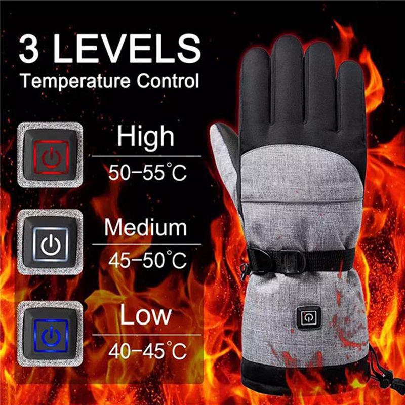 Unisex Winter Electric Heated Gloves - Ideal for Skiing, Cycling, and Outdoor Cold Protection.
