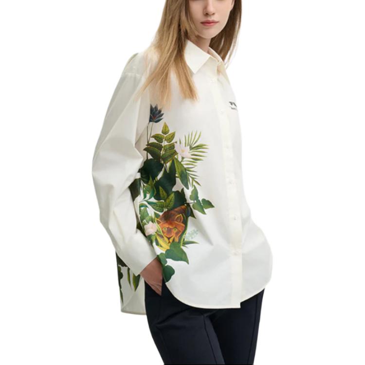 Новая рубашка FILA x LUSUO Женская Овсяно-бежевая F11W448405FBG